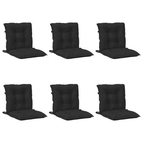 VidaXL Zestaw poduszek do krzesła z niskim oparciem 6 pcs