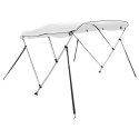 VidaXL Daszek bimini ze ściankami, 3 pałąki, 183x(170-182)x137 cm