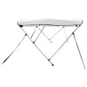 VidaXL Daszek bimini ze ściankami, 3 pałąki, 183x(170-182)x137 cm