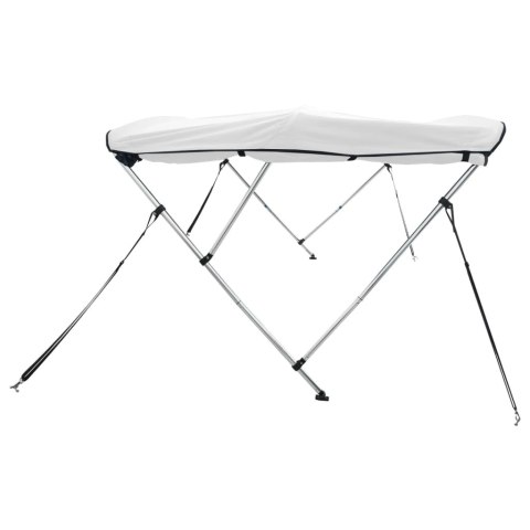 VidaXL Daszek bimini ze ściankami, 3 pałąki, 183x(170-182)x137 cm