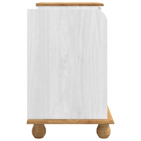 VidaXL Ławka z miejscem do przechowywania ASKIM Biały 100 x 39 x 62 cm