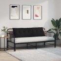 VidaXL Poduszka na plecy Czarny 160 x 19 x 50 cm tkanina