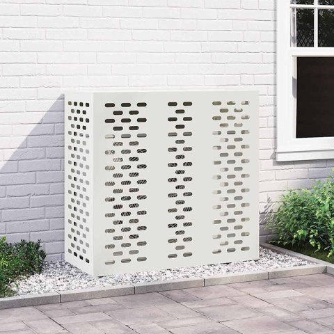 OSŁONA OBUDOWA KLIMATYZATORA POMPY CIEPŁA BIAŁA 110X50X105CM STAL