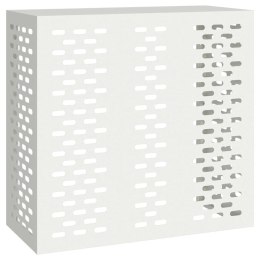 VidaXL Pokrywa do klimatyzatora Biały 110 x 50 x 105 cm Stal