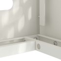 OSŁONA OBUDOWA KLIMATYZATORA POMPY CIEPŁA BIAŁA 110X50X105CM STAL