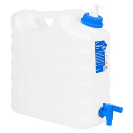 POJEMNIK NA WODĘ Z KRANIKIEM DOZOWNIK MYDŁA 15 L HDPE BIWAK KEMPING TURYSTY