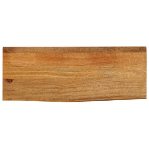 BLAT STOŁU Z NATURALNĄ KRAWĘDZIĄ 80X30X2,5CM DREWNO MANGO