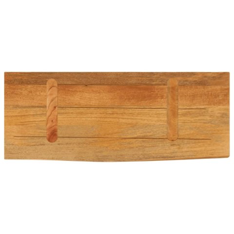 BLAT STOŁU Z NATURALNĄ KRAWĘDZIĄ 80X40X2,5CM DREWNO MANGO