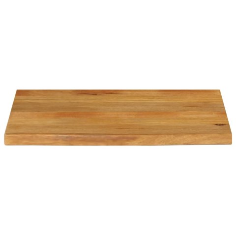 BLAT STOŁU Z NATURALNĄ KRAWĘDZIĄ 90X60X2,5CM DREWNO MANGO