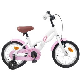 VidaXL Rower Dziecięcy 12 Cali dla dzieci w wieku 2-4 lata Biały
