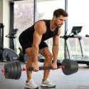 VidaXL Zestaw hantli 2 w 1 40kg Czarny i czerwony