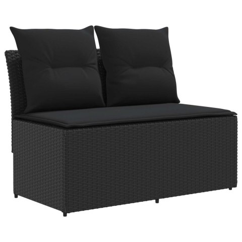 2 SZTUKA ŚRODKOWA SOFA OGRODOWA Z PODNOSZONYM STOLIKIEM