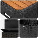 2 SZTUKA ŚRODKOWA SOFA OGRODOWA Z PODNOSZONYM STOLIKIEM