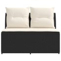 2 SZTUKA ŚRODKOWA SOFA OGRODOWA Z PODNOSZONYM STOLIKIEM