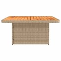 2 SZTUKA ŚRODKOWA SOFA OGRODOWA Z PODNOSZONYM STOLIKIEM