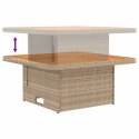 2 SZTUKA ŚRODKOWA SOFA OGRODOWA Z PODNOSZONYM STOLIKIEM