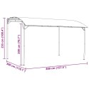 VidaXL Altana 4 x 3 x 2,55 m zielony Tkanina i aluminium 180