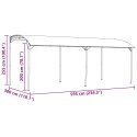 VidaXL Altana 6 x 3 x 2,55 m zielony Tkanina i aluminium 180