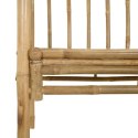 VidaXL Łuk ogrodowy z ławką Naturalny 115 x 50 x 205 cm Bambus