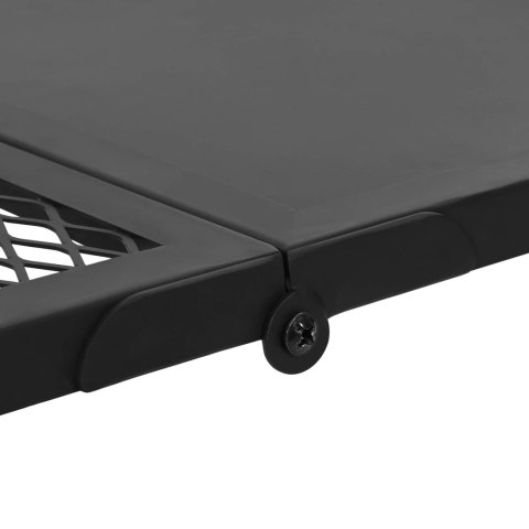 VidaXL Składany Grill Campingowy Czarny 31,5 x 26,5 x 4 cm