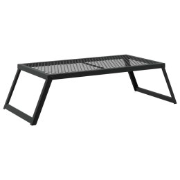 VidaXL Składany Grill Campingowy Czarny 58 x 31 x 2 cm Stal stopowa