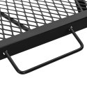 VidaXL Składany Grill Campingowy Czarny 58 x 31 x 2 cm Stal stopowa