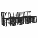 VidaXL Sofa ogrodowa 4-osobowa z lewym podłokietnikiem 4 pcs