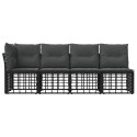 VidaXL Sofa ogrodowa 4-osobowa z lewym podłokietnikiem 4 pcs