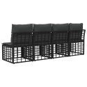 VidaXL Sofa ogrodowa 4-osobowa z lewym podłokietnikiem 4 pcs