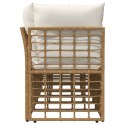 VidaXL Sofa ogrodowa 4-osobowa z lewym podłokietnikiem 4 pcs