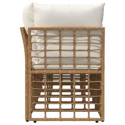 VidaXL Sofa ogrodowa 4-osobowa z lewym podłokietnikiem 4 pcs
