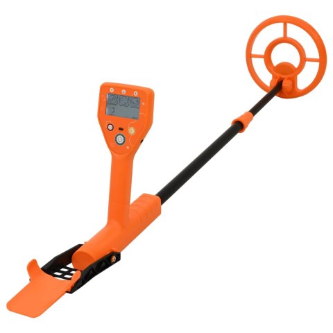 VidaXL Wykrywacz metali z wyświetlaczem LCD 2 modele 19 cm cewka żółty