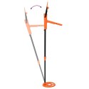 VidaXL Wykrywacz metali z wyświetlaczem LCD 2 modele 19 cm cewka żółty