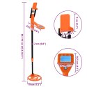 VidaXL Wykrywacz metali z wyświetlaczem LCD 2 modele 19 cm cewka żółty