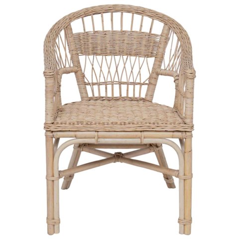 VidaXL Krzesło składane naturalny 60 x 60 x 81 cm rattan