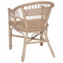 VidaXL Krzesło składane naturalny 60 x 60 x 81 cm rattan