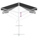 MARKIZA OGRODOWA WOLNOSTOJĄCA ANTRACYTOWY 5X3 M POLIESTER