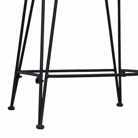 VidaXL Stołek barowy 2 pcs naturalny 44 x 45 x 76 cm Rattan i Stal