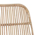 VidaXL Stołek barowy 2 pcs naturalny 44 x 54 x 96 cm Rattan i Stal