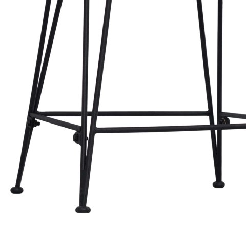 VidaXL Stołek barowy 2 pcs naturalny 44 x 54 x 96 cm Rattan i Stal