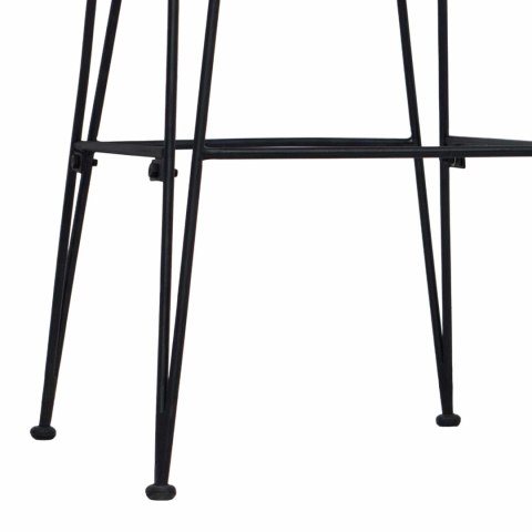 VidaXL Stołek barowy 2 pcs naturalny 44 x 55 x 109 cm Rattan i Stal