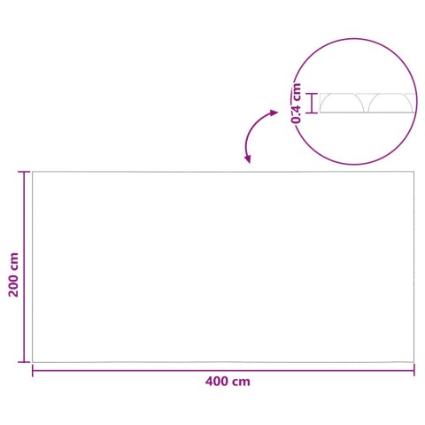 VidaXL Pokrywa Basenowa Ekstra Ciężka Czarny i niebieski 400 x 200 cm