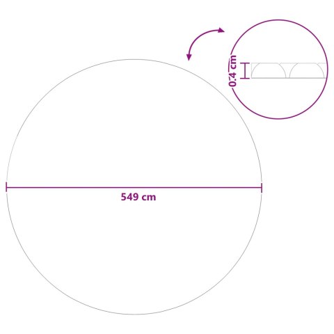 VidaXL Pokrywa Basenowa Ekstra Ciężka niebieski 549 cm PE