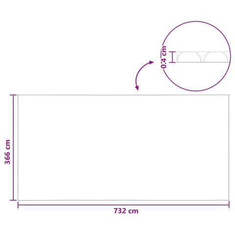 VidaXL Pokrywa Basenowa Ekstra Ciężka niebieski 732 x 366 cm PE