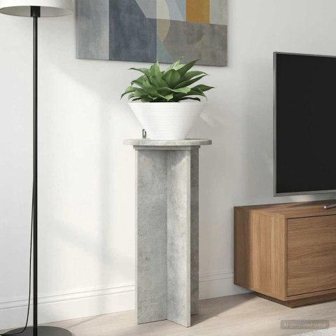 VidaXL Stojak na rośliny 2 pcs Betonowy szary 29,5 x 29,5 x 60 cm