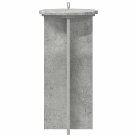 VidaXL Stojak na rośliny 2 pcs Betonowy szary 29,5 x 29,5 x 60 cm
