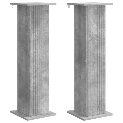 VidaXL Stojak na rośliny 2 pcs Betonowy szary 30,5 x 30 x 100,5 cm