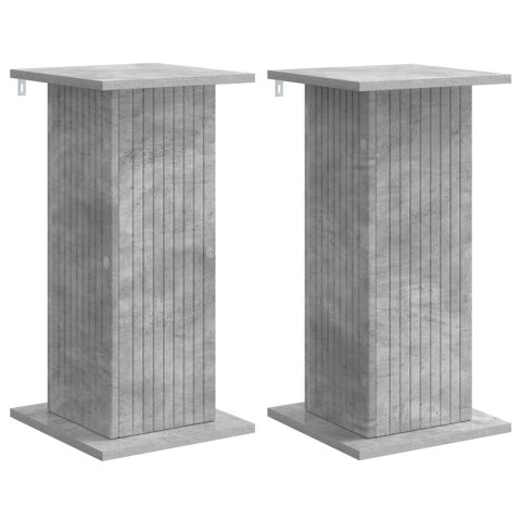 VidaXL Stojak na rośliny 2 pcs Betonowy szary 30,5 x 30 x 60,5 cm