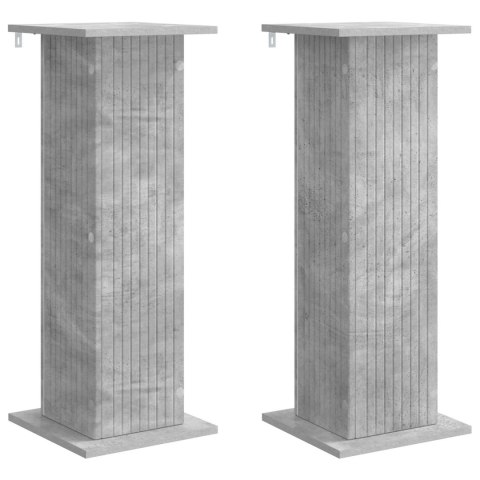 VidaXL Stojak na rośliny 2 pcs Betonowy szary 30,5 x 30 x 80,5 cm