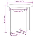 VidaXL Stojak na rośliny 2 pcs Betonowy szary 40 x 40 x 40 cm
